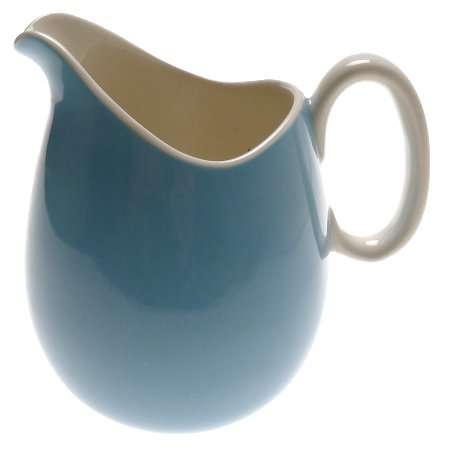 Continental China Vitreous collectable retro large milk jug blue 10-13cm height EXCELLENT condition