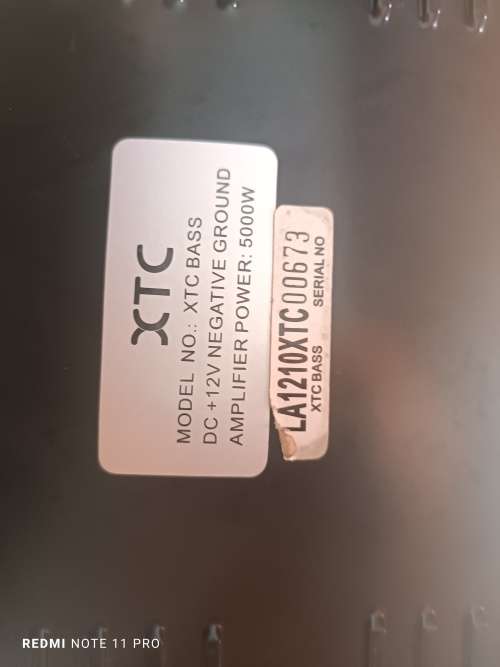 XTC Amplifier 5000w sold as is