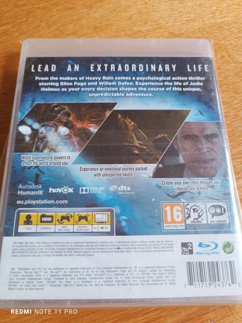 Ps3 Ellen Page Willem Dafoe Beyond Two Souls