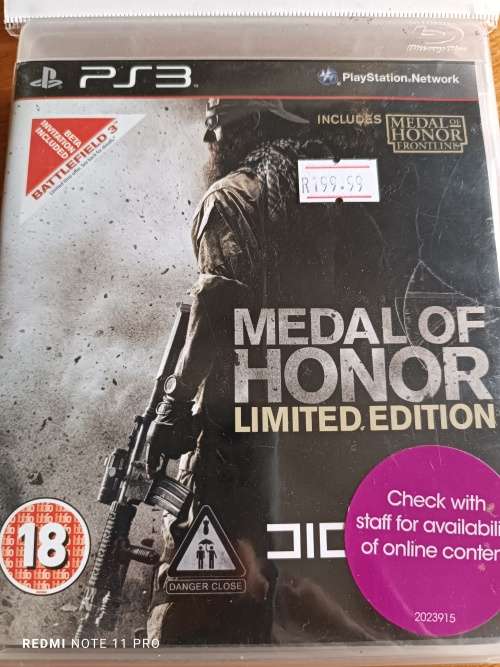Ps3 Medal Of Honor Limited edition