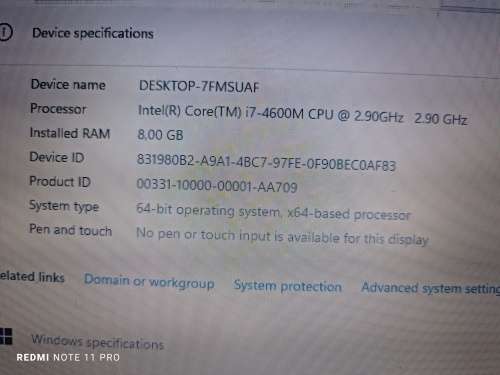 Dell Latitude E6440, Intel Core i7-4600M, 8GB RAM, 128GB SSD please read