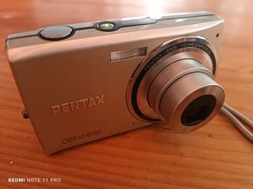 Pentax Optio E80 Compact Digital Camera (Silver)