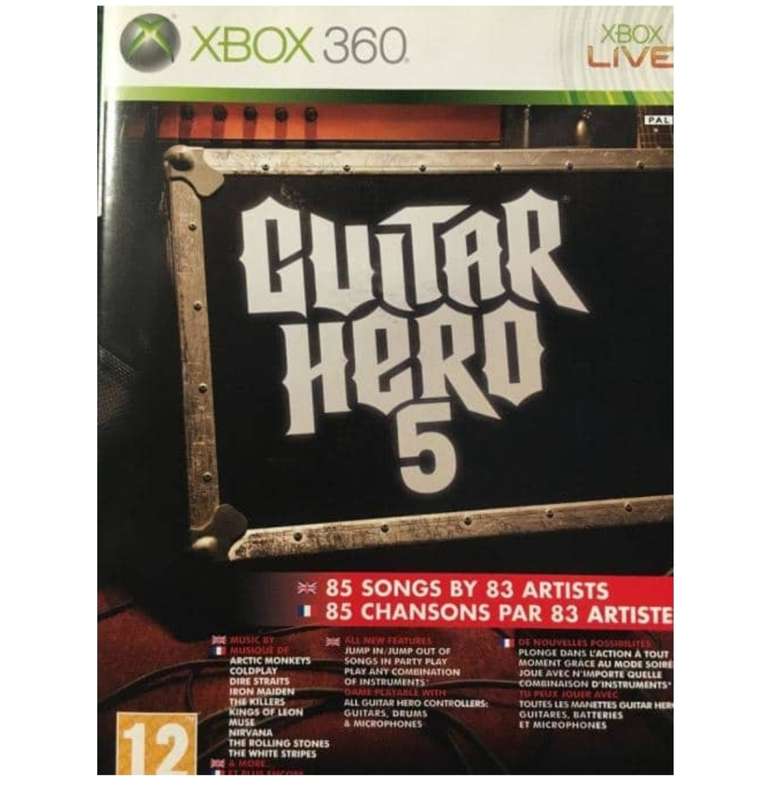 Xbox 360 Guitar Hero 5