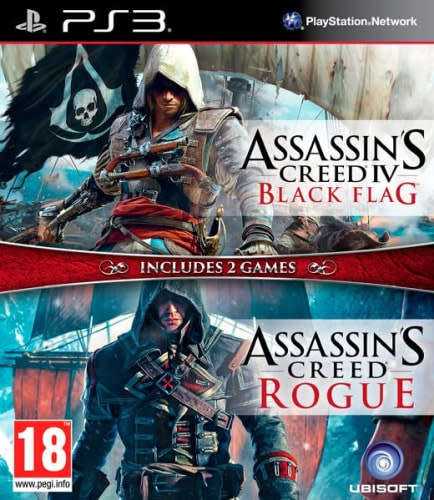 PS3 Assassins Creed IV Black Flag & Assassins Creed Rogue Bundle
