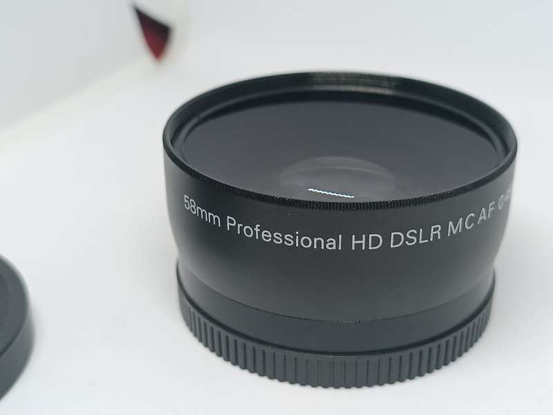 58mm Professional HD DSLR MC AF 0.45X WIDE ANGLE W/MACRO JAPAN OPTICS