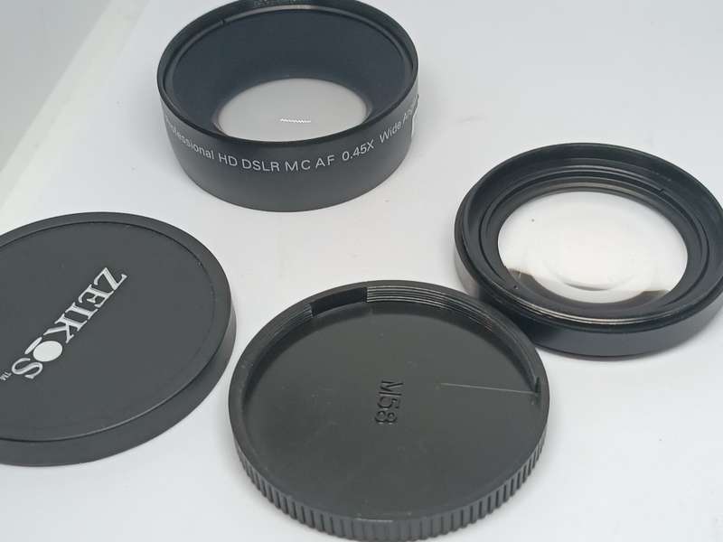 58mm Professional HD DSLR MC AF 0.45X WIDE ANGLE W/MACRO JAPAN OPTICS