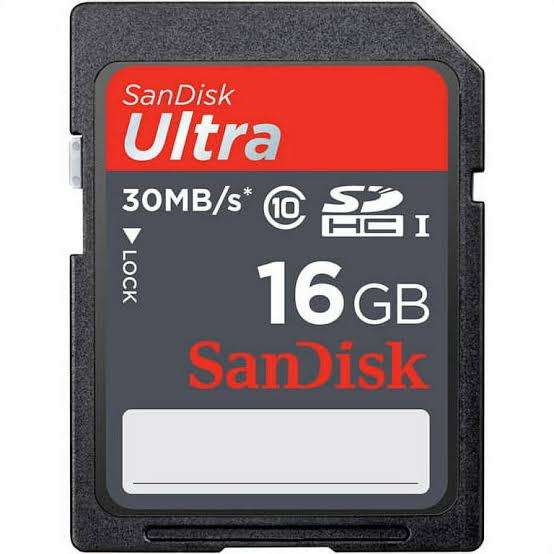 Sandisk Ultra 30mb/s SDHC 16GB