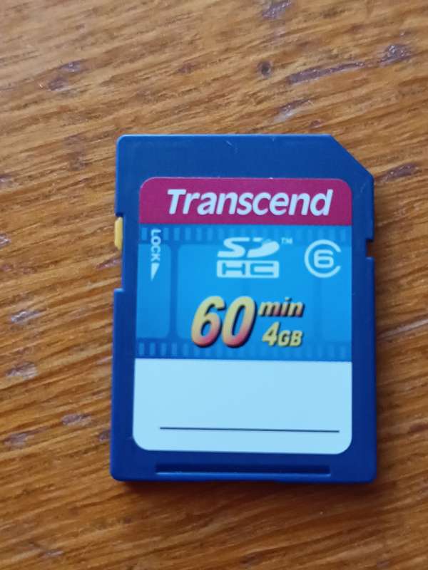 Transcend SDHC 4GB 60min
