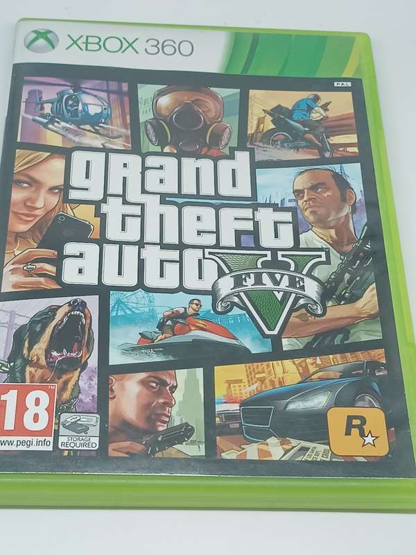 Xbox 360 GTA 5 (INSTALLATION DISC ONLY + COVER)