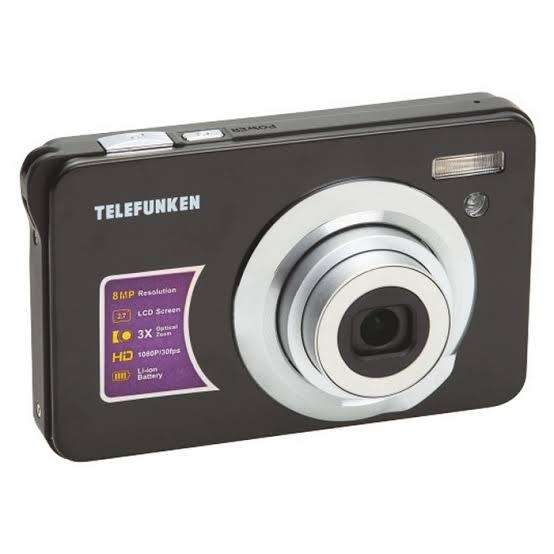 Telefunken Camera 8MP TDSO-8MPB - 8MP - 3x Zoom - Digital Camera