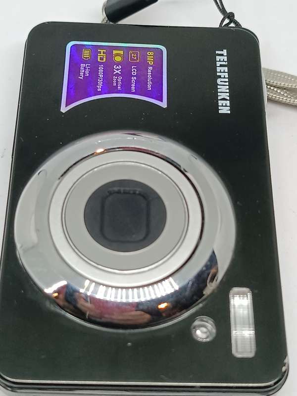 Telefunken Camera 8MP TDSO-8MPB - 8MP - 3x Zoom - Digital Camera