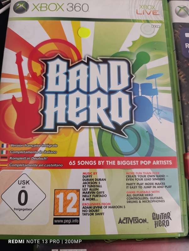 Xbox 360 Band Hero, Kinect Adventures, Guitar Hero Aerosmith