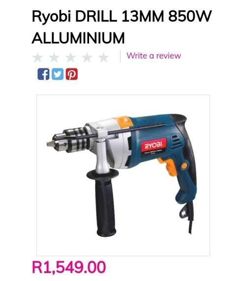 Ryobi 850w Impact Drill