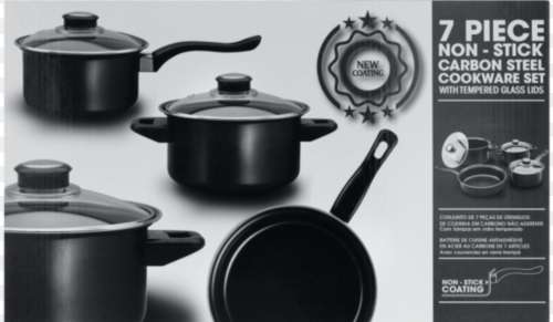 7 Piece Pot set with Non Stick coating