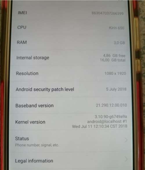 Huawei P9 Lite 16GB