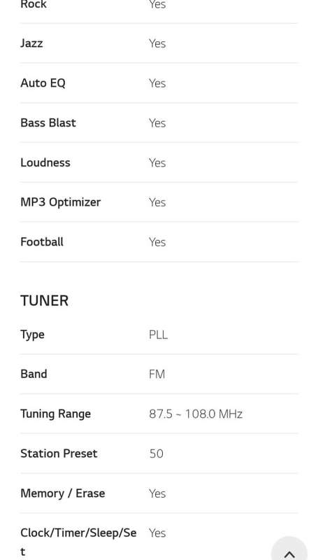 200W LG XBOOM CM4340 Home Audio System 