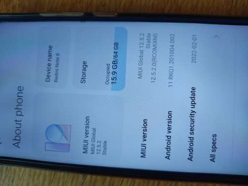 Xiaomi Redmi Note 8 Neptune Blue 64GB