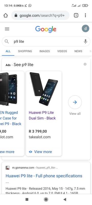 HUAWEI P9 LITE 16GB WITH FINGERPRINT SENSOR