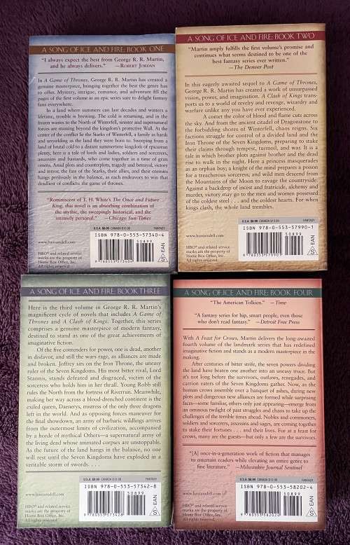 A Song of Ice and Fire, Books 1 - 4 by George R.R. Martin (Paperback)