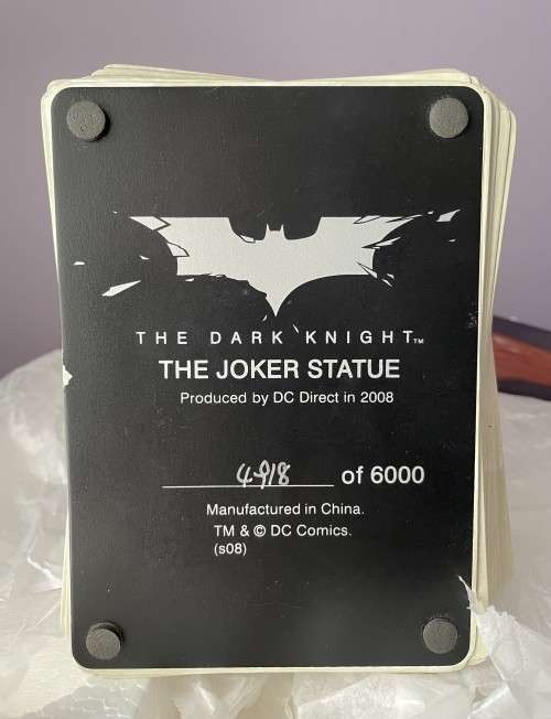 Heath Ledger Joker Statue Dark Knight sculpted by Kolby Jukes DC Direct Limited Edition 4918/6000