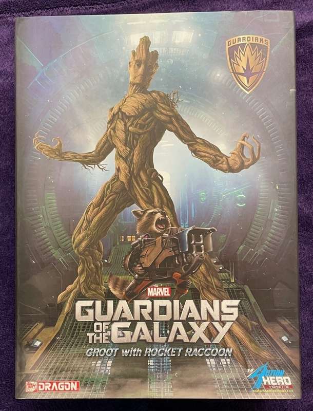 Guardians of the Galaxy Groot with Rocket Racoon Action Hero Model 1:9 Dragon