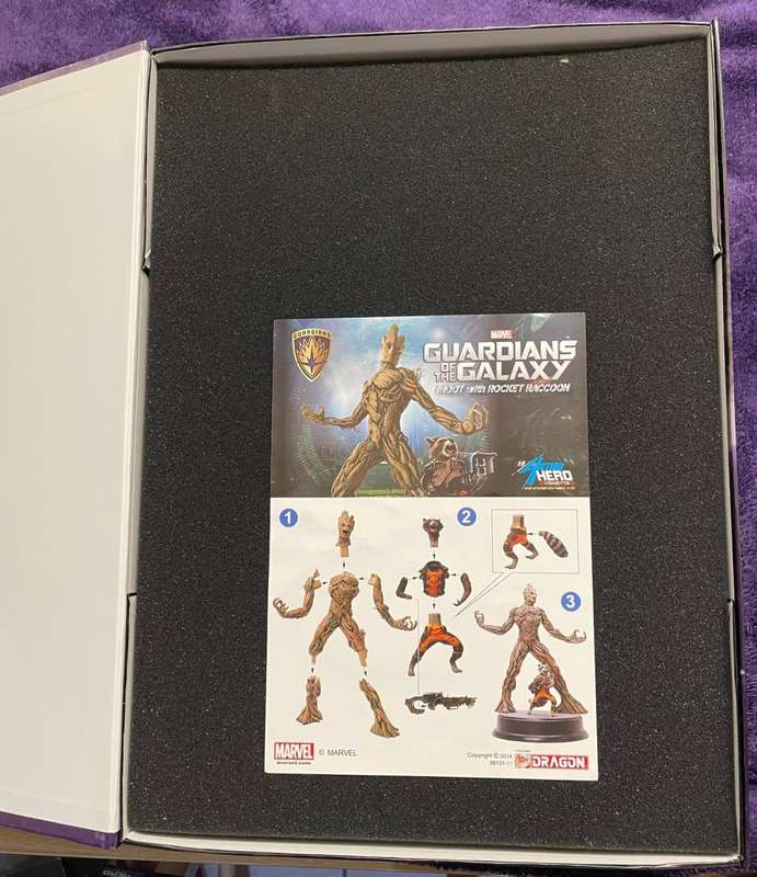 Guardians of the Galaxy Groot with Rocket Racoon Action Hero Model 1:9 Dragon