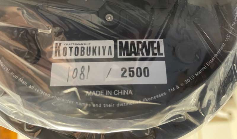 Kotobukiya Iron Man 2: Iron Man Mark VI Fine Art Statue - - 1081/2500 Limited