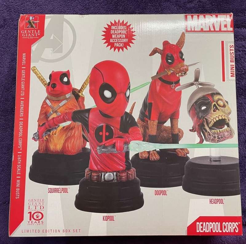 Gentle Giant Studios Deadpool Corps Mini Bust Boxed Set - - 547/630 Limited