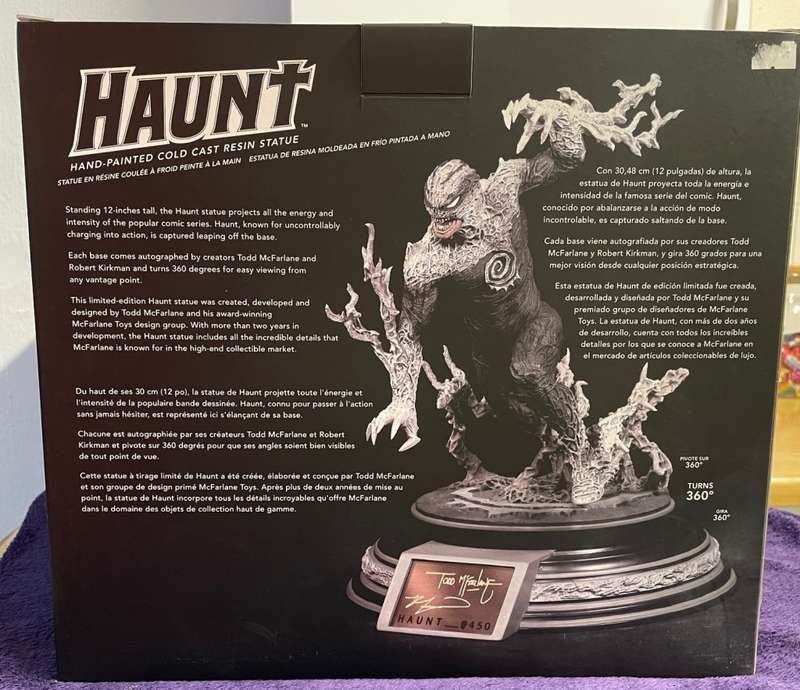 Spawn Haunt Action Figure Todd Mcfarlane Toys Movie Statue - - 347/450 Limited Edition Very Rare