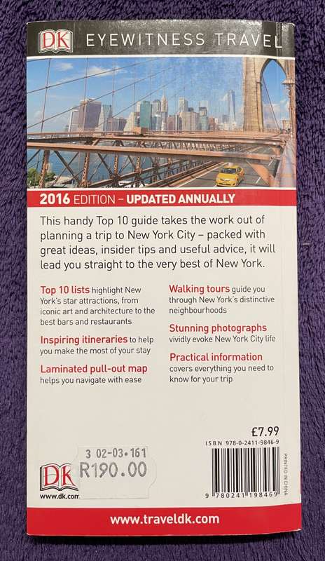 DK Eyewitness Top 10 Travel Guide New York City (Softcover)