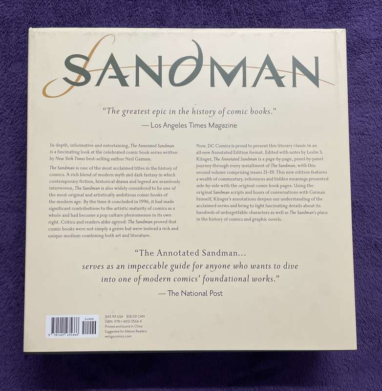 Annotated Sandman Volume 1 & 2 (Hardcover) - Neil Gaiman