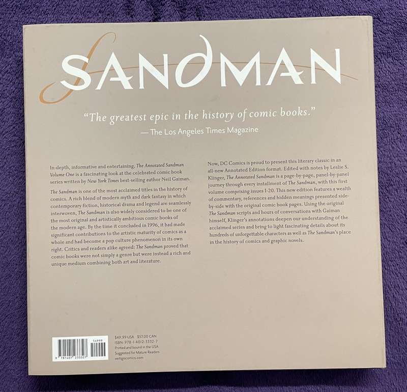 Annotated Sandman Volume 1 & 2 (Hardcover) - Neil Gaiman