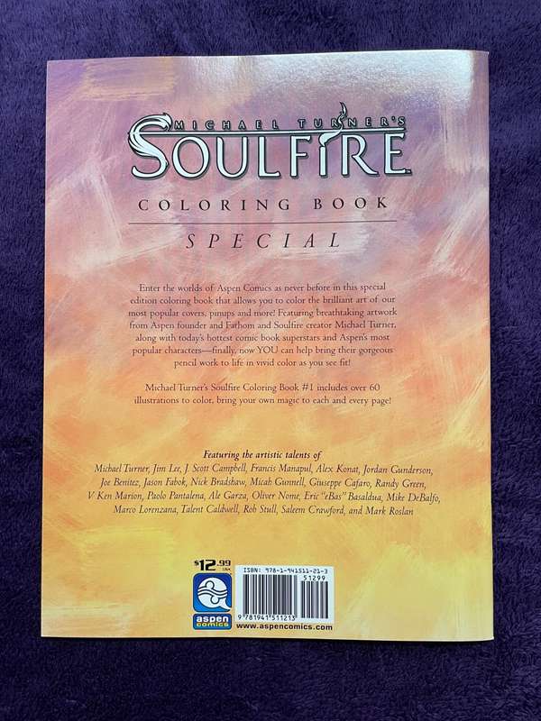 Soulfire Adult Coloring Book #1 - Aspen Comics