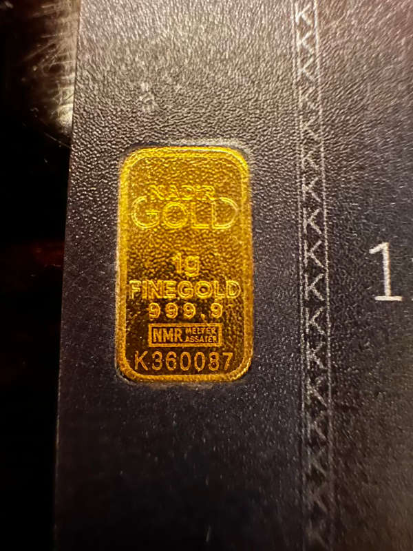 1 Gram pure 24 Karat gold bar - Cash Gold
