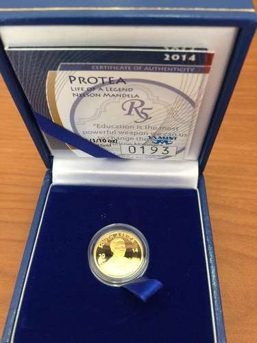 Mandela - Life Of A Legend - 2014 1/10 Oz gold coin