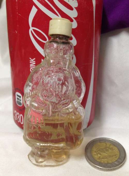 1x*PERFUME BOTTLE*EMPTY FIGURAL FATHER CHRISTMASSHAPEcirca1940"BAKELITE LID*COUNTRY HOME COLLECTIONS