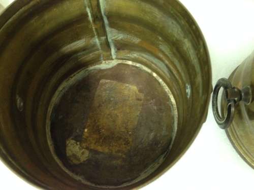 2 Brass Wine coolers LUSTRE WARE*Hand made inCAPE TOWN