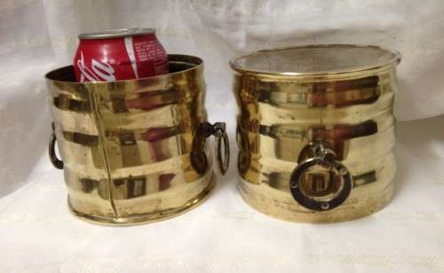 2 Brass Wine coolers LUSTRE WARE*Hand made inCAPE TOWN