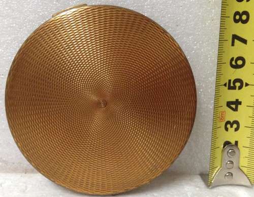COMPACT Powder -  PYGMALION - decorative NEEDLE POINT TOP - England