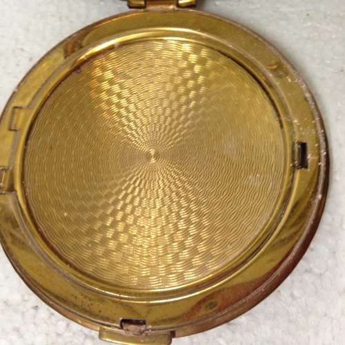 COMPACT Powder -  PYGMALION - decorative NEEDLE POINT TOP - England