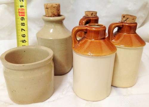 6mix 5 Iron`Stone Bottles*Scoop*Cooks nips+1Sage pot*LOOK At My BUY NOW LISTINGS NO WAITING