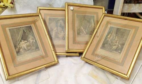 4 Prints in FRAMES WITH GLASS* BEAUTIFUL!Unusual!!GREAT COUNTRY HOME DECOR!! offer accepted