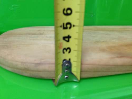 WOOD CHOPPING BOARD-ROUNDED ENDS  !!!GREAT COUNTRY HOME KITCHEN DECOR!!
