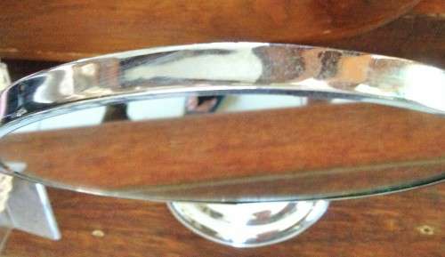 OLD Shaving mirror/make up MIRROR*BEVELED*DAMAGE!!GREAT COUNTRY HOME DECOR!!!!