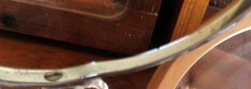 OLD Shaving mirror/make up MIRROR*BEVELED*DAMAGE!!GREAT COUNTRY HOME DECOR!!!!