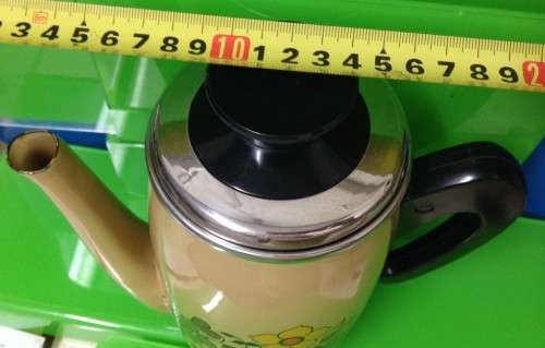 ENAMEL kettle + LIDLovely floral LOOK At My BUY NOW listings NO WAITING