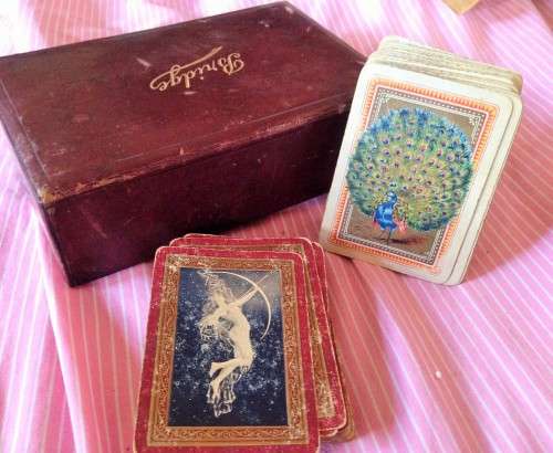 BAKELITE BRIDGE BLACO Memomaster *2 pck Cards & case LOOK At My BUY NOW LISTINGS NO WAITING