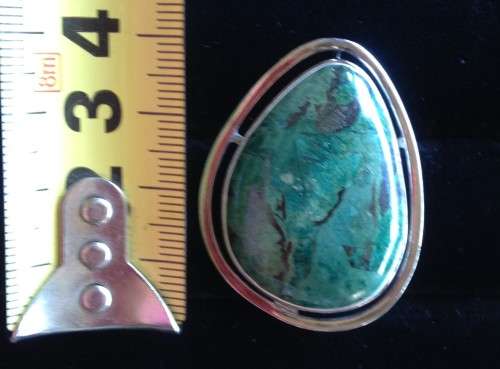 SILVER[ISRAEL 830]POLISHED ELAT STONE*brooch*GREAT COUNTRY HOME DECOR*L@@K ATmy*BUY NOW*NO WAITING