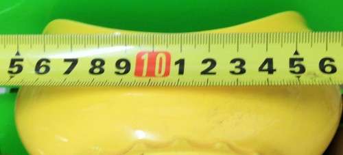 !!EXQUISITE!!*CROWN DEVON* VASE  EXTERIOR YELLOW INTERIOR GREEN  L@@K!!GREAT COUNTRY HOME DECOR!!
