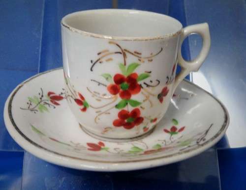 MINIATURE`s -2 X DUO-CERAMIC +JUG LIMOGES  chip